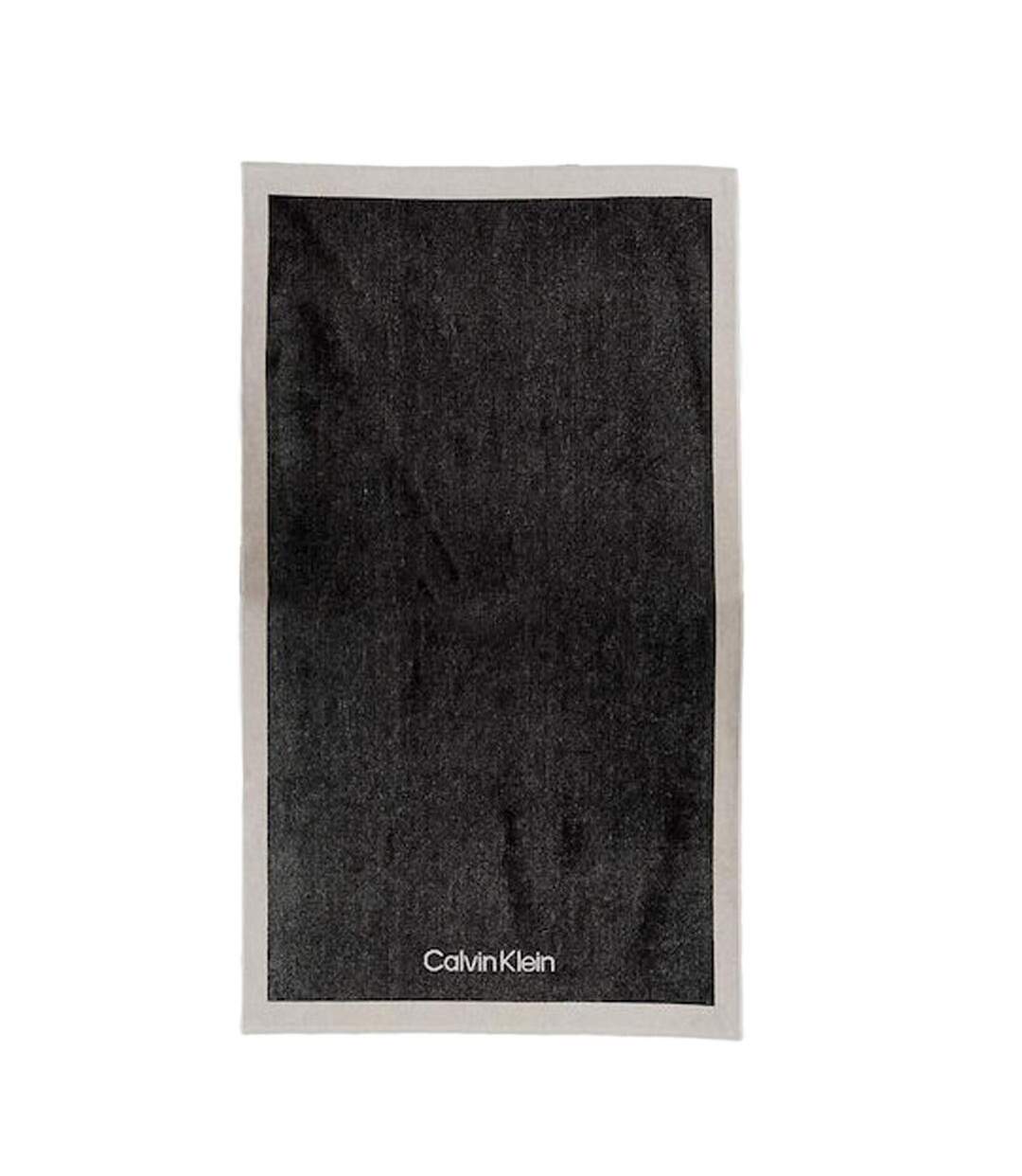 Serviette noir homme/femme calvin klein jeans towel - taille unique-1