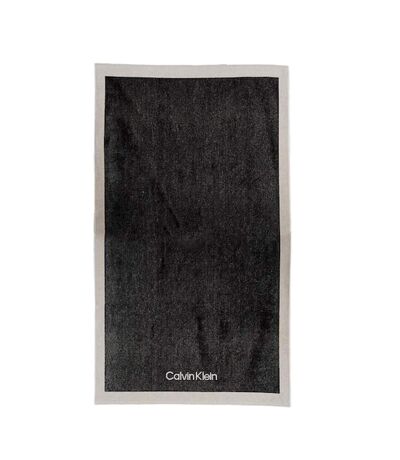 Serviette noir homme/femme calvin klein jeans towel - taille unique