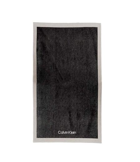 Serviette noir homme/femme calvin klein jeans towel - taille unique