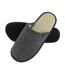 Mens Boiled Wool Mule Slippers with Open Back