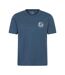Mens London Short-sleeved T-shirt Dark Blue Mountain Warehouse-1