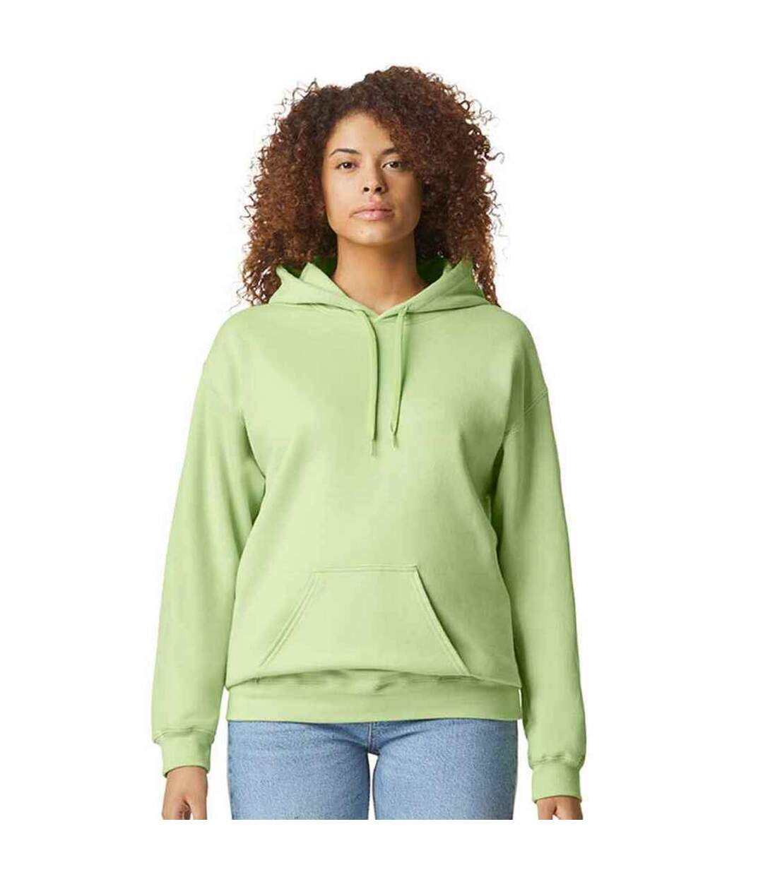 Sweat à capuche softstyle adulte vert pistache Gildan