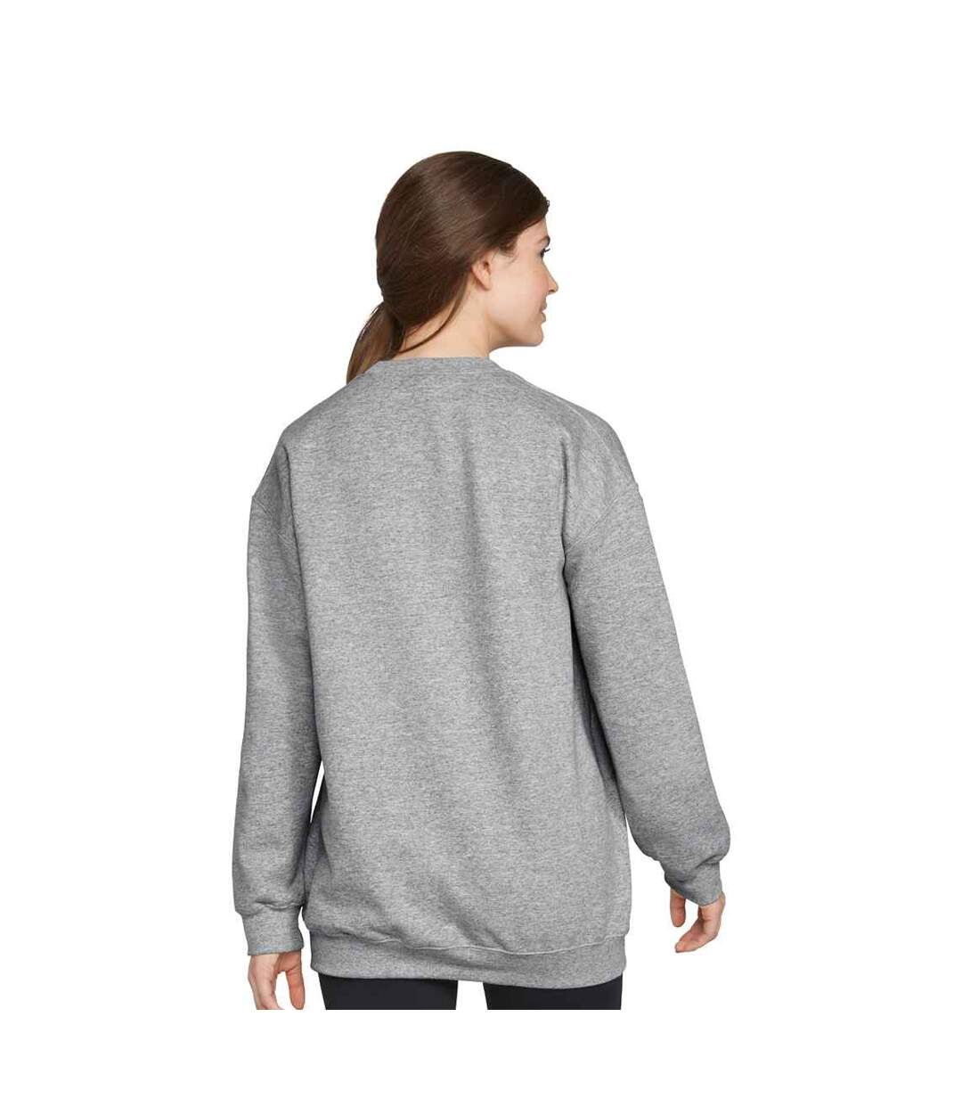 Sweat Softstyle Homme Gris Chiné Gildan-3