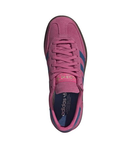 Baskets Handball Spezial Enfant Rose Choc Bleu Adidas