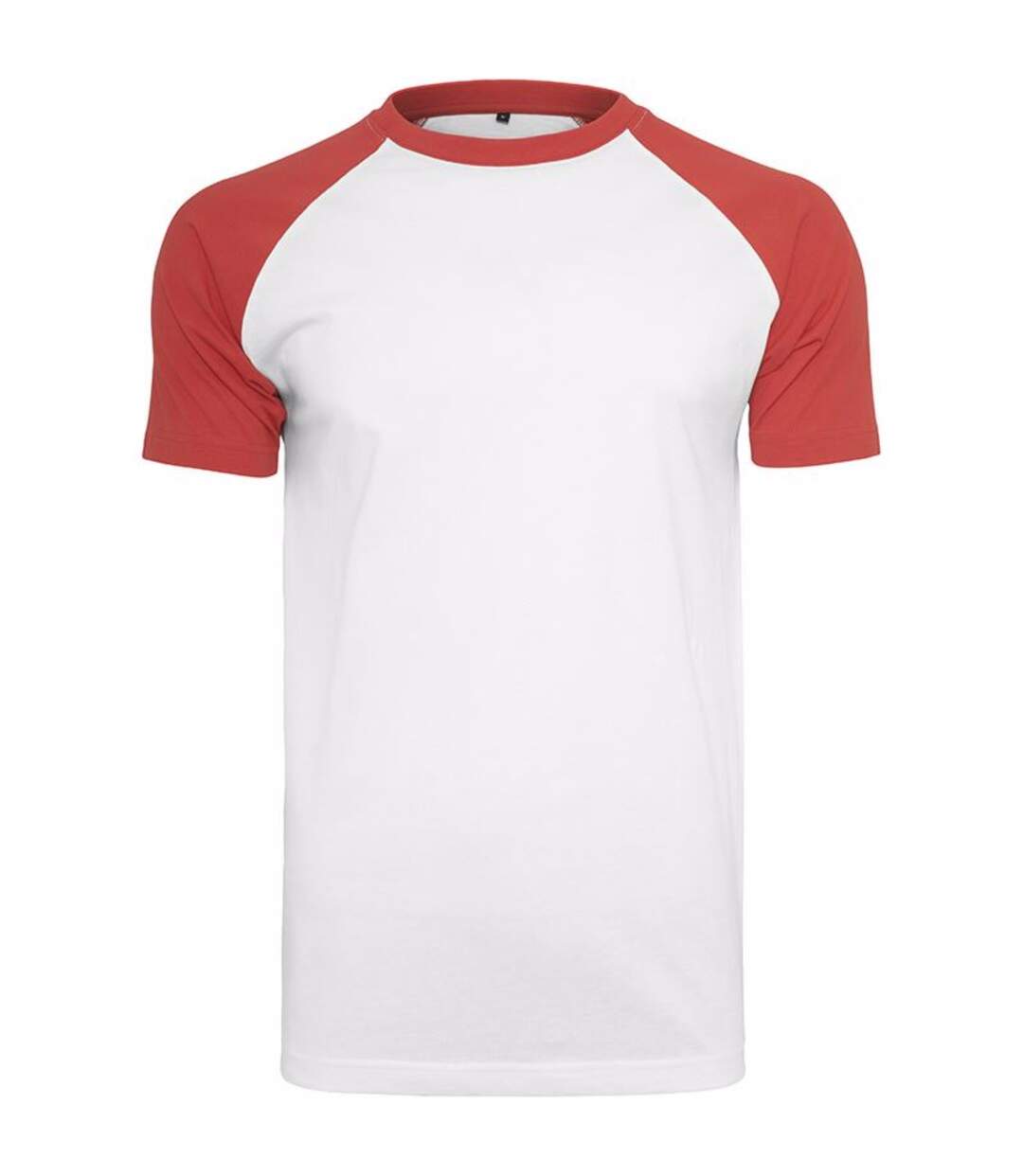 T-shirt à manches courtes homme blanc/rouge Build Your Brand-1