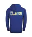 Mens Floral Logo Full Zip Hoodie Royal Blue Cavalli Class-2