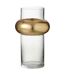 Vase Design Bague Cylindrique 25cm Transparent-1