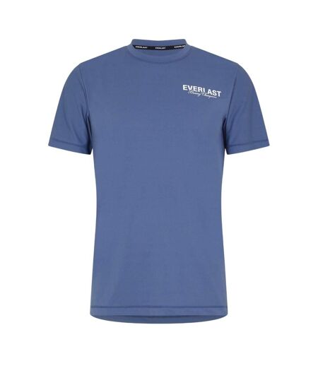 Mens Logo Crew Neck Workout T-shirt Blue Everlast