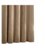 Chenille velvet eyelet curtains 229cm x 137cm natural Yard-2