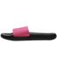 Claquettes Style Logo F045a Femme Rose Noir 4F-2