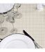 Nappe Ronde Mini Vichy 160cm Naturel-2