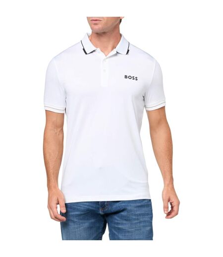 Polo Paul Homme Blanc Cassé Boss