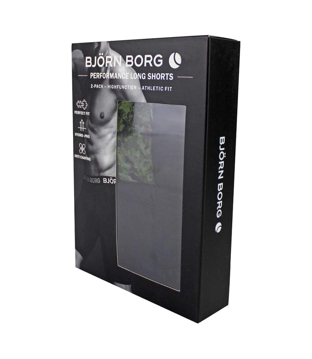 2 Pack Performance Moisture-Wicking Boxers with Long Leg for Men-2