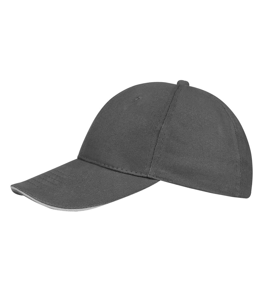 Casquette de baseball buffalo unisexe gris foncé/gris clair SOLS-3