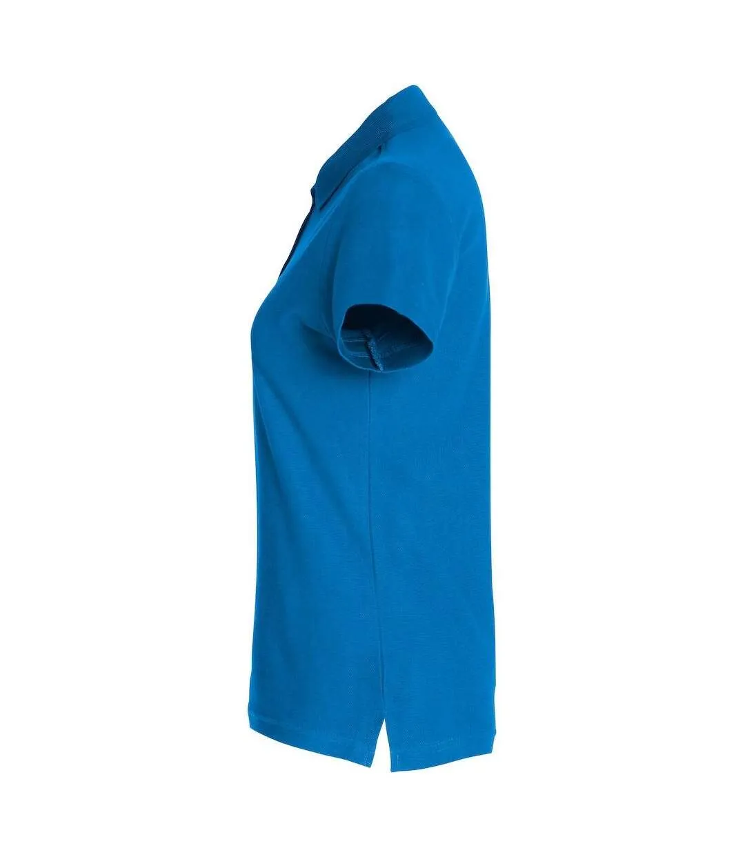 Womens/ladies Plain Polo Shirt Royal Blue Clique-3