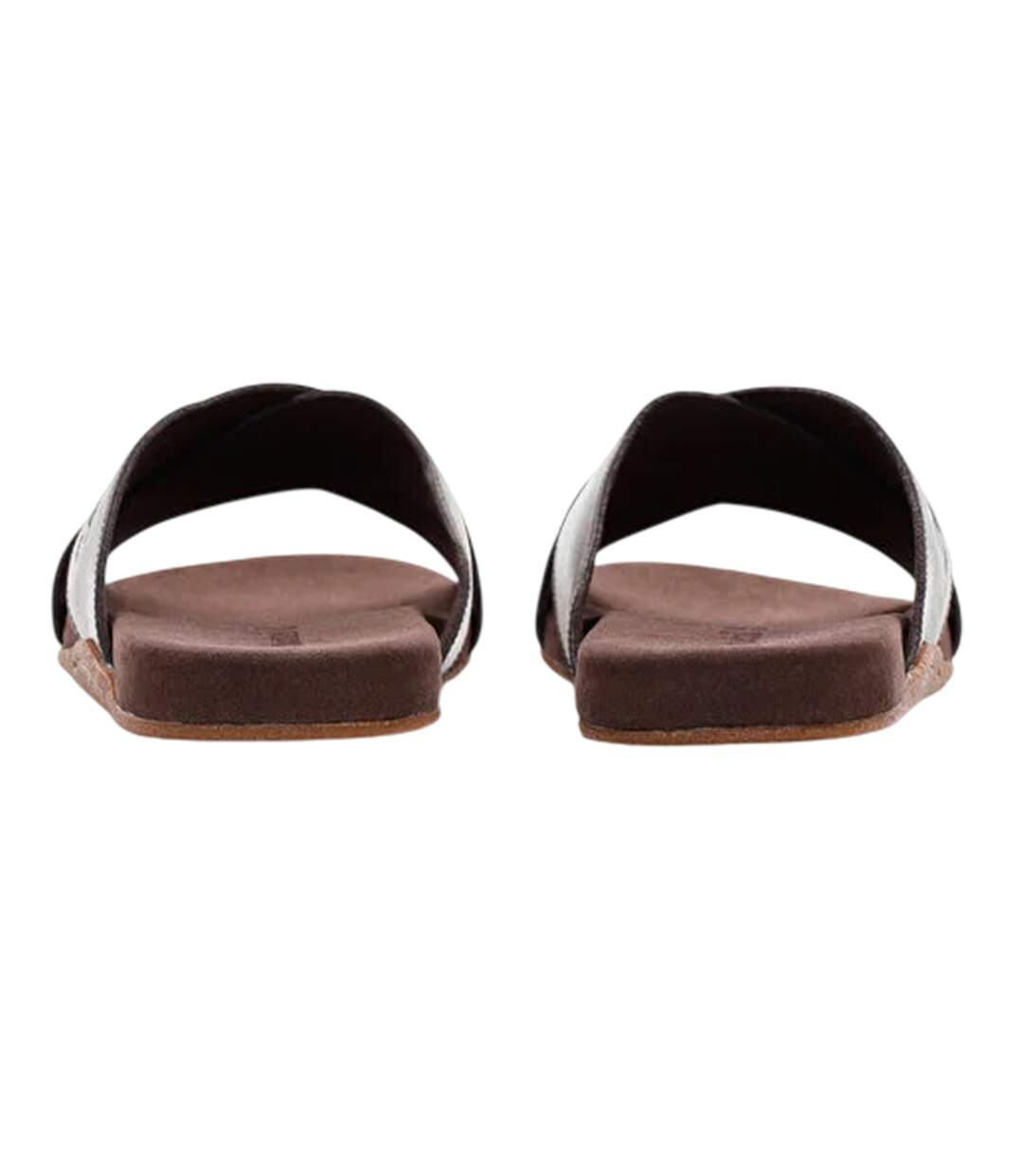 Claquettes Motif/style Sangle Croisée Homme Marron Foncé Timberland-2