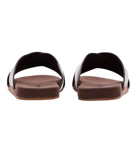 Claquettes Motif/style Sangle Croisée Homme Marron Foncé Timberland