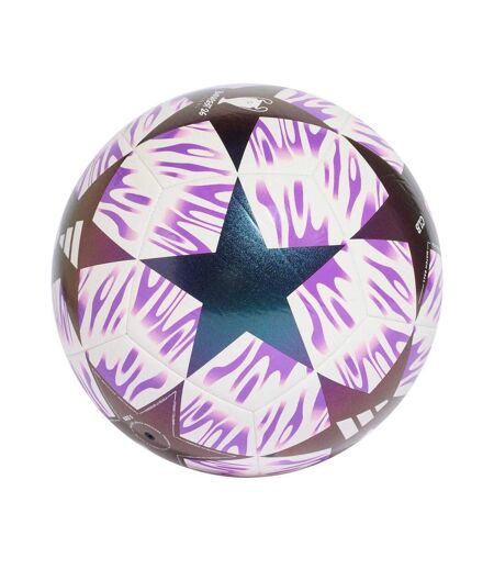 Ballon De Foot Glider Taille 3 Blanc Violet Adidas