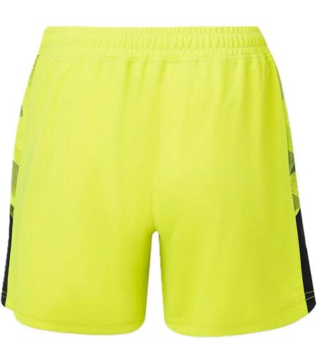 Womens/ladies Newcastle United Fc Goalkeeper Shorts Lime Green Caviar Castore
