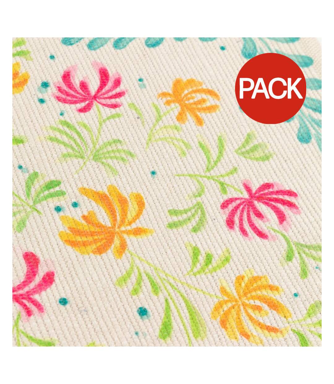 Pack of 4  Honeysuckle placemat  46cm x 36cm multicoloured Furn-1