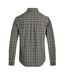 Mens lando checked long-sleeved shirt olive green Weird Fish