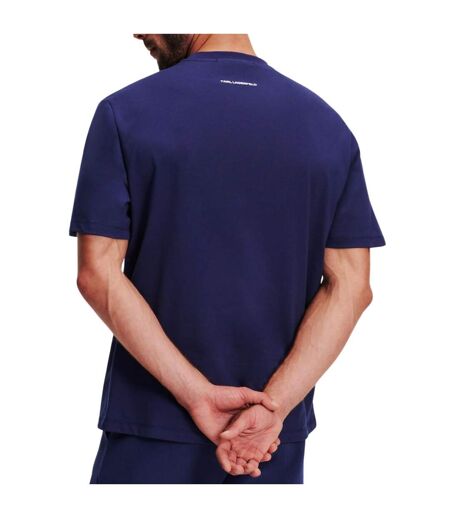 Mens Organic Cotton Relaxed Fit T-shirt Patriot Blue Karl Lagerfeld