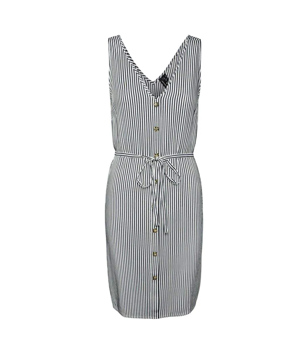 Robe Courte Motif/style À Rayures Femme Blanc Neige Vero Moda-2