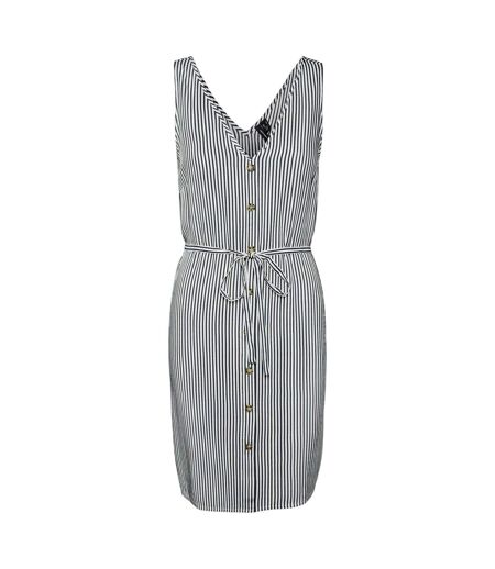 Robe Courte Motif/style À Rayures Femme Blanc Neige Vero Moda