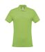 Mens Pique Polo Shirt Lime Green Kariban-1