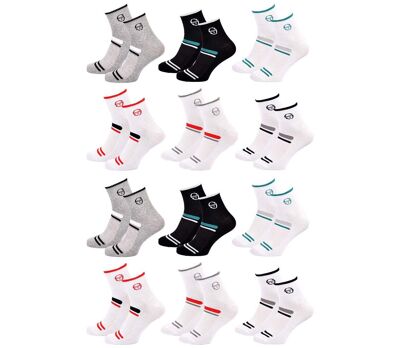 Chaussettes SERGIO TACCHINI QUARTER 12 Pcs 7015