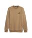 Sweat marron homme puma crew - l-1