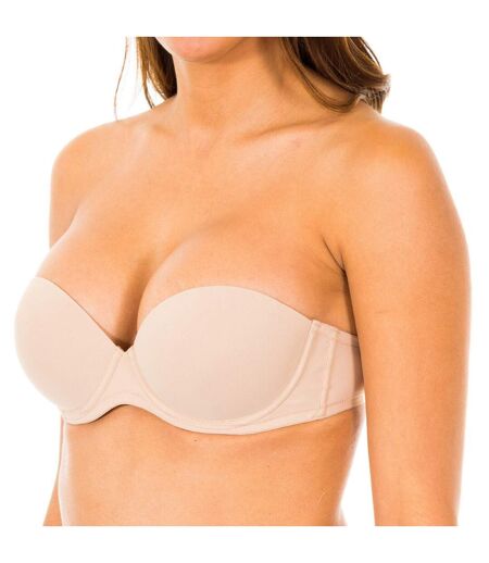 Women's Strapless Bra with Padded and Underwire F2660E