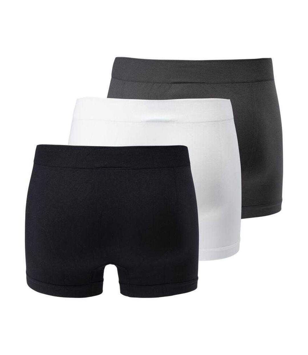 Lot De 3  Boxers Olayo Homme Noir Blanc Bleu Marine Fitanu-2