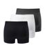 Lot De 3  Boxers Olayo Homme Noir Blanc Bleu Marine Fitanu-2