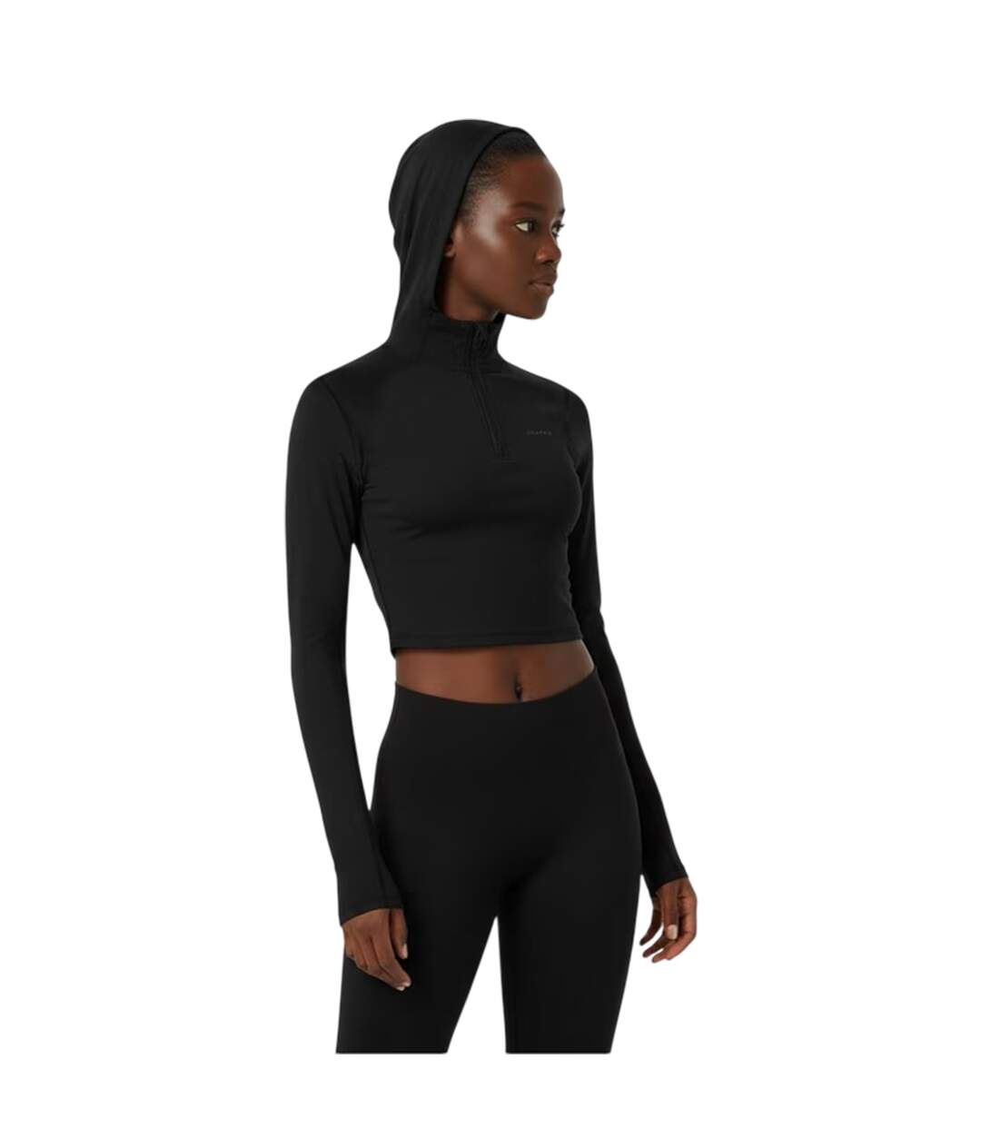 Sweat Court À Capuche Sport Femme Noir Fear Of God-4