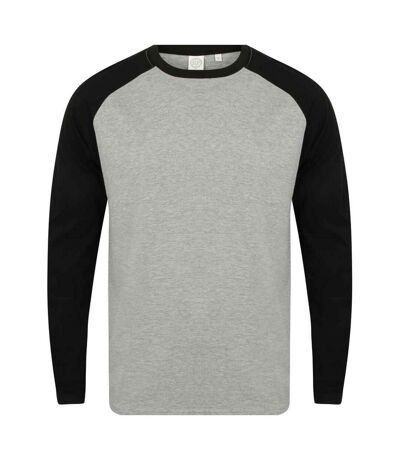 Skinni Fit - T-shirt - Homme (Gris chiné / Noir) - UTPC5669