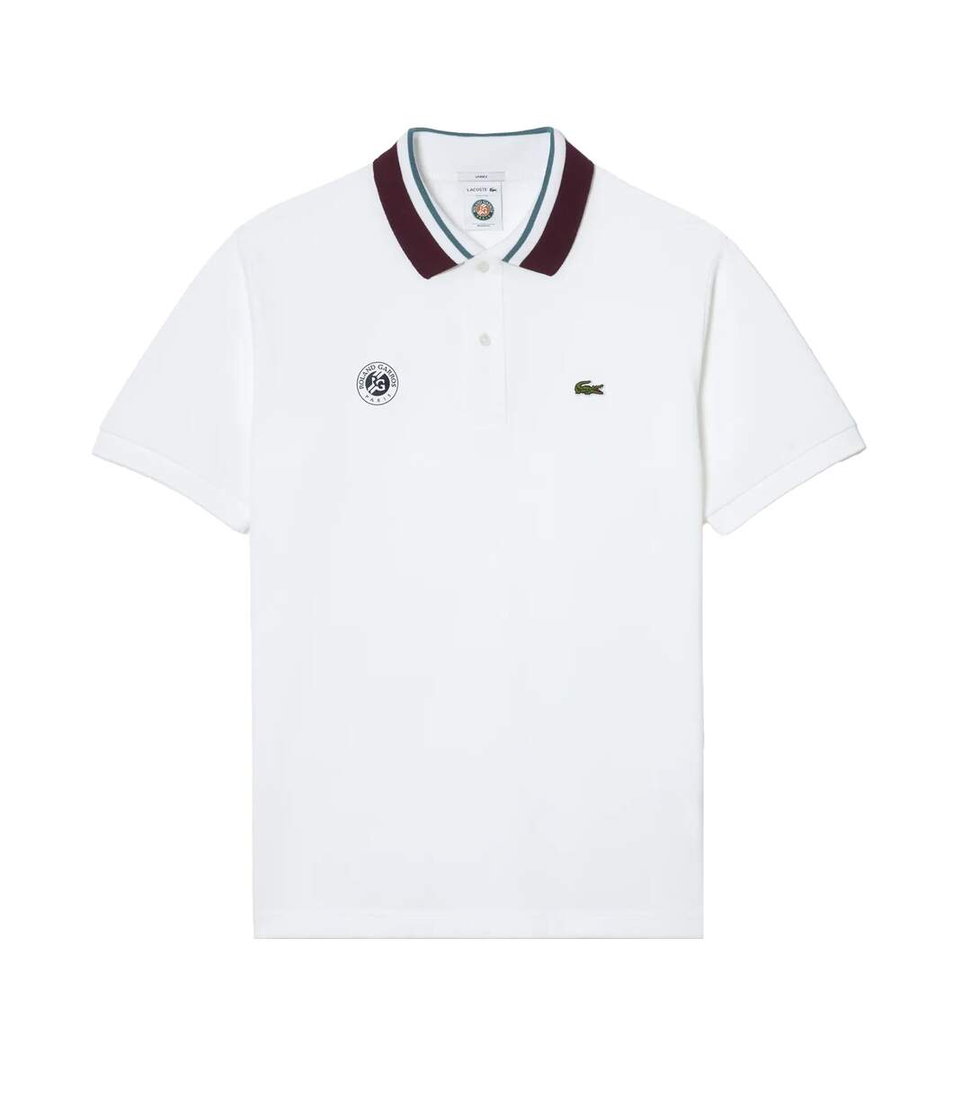 Polo Roland Garros Edition Homme Blanc Lacoste-2