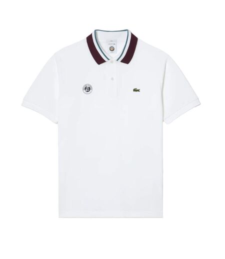 Polo Roland Garros Edition Homme Blanc Lacoste