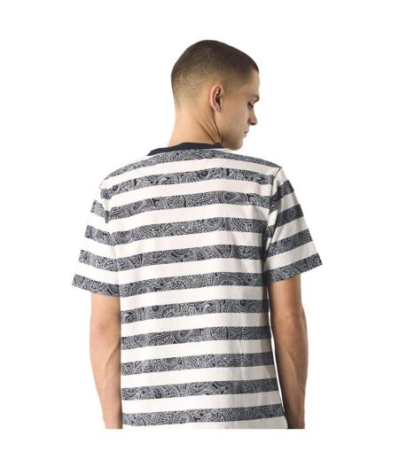 T-shirt Motif/style Cachemire Et Rayures Adulte Bleu Marine Pretty Green