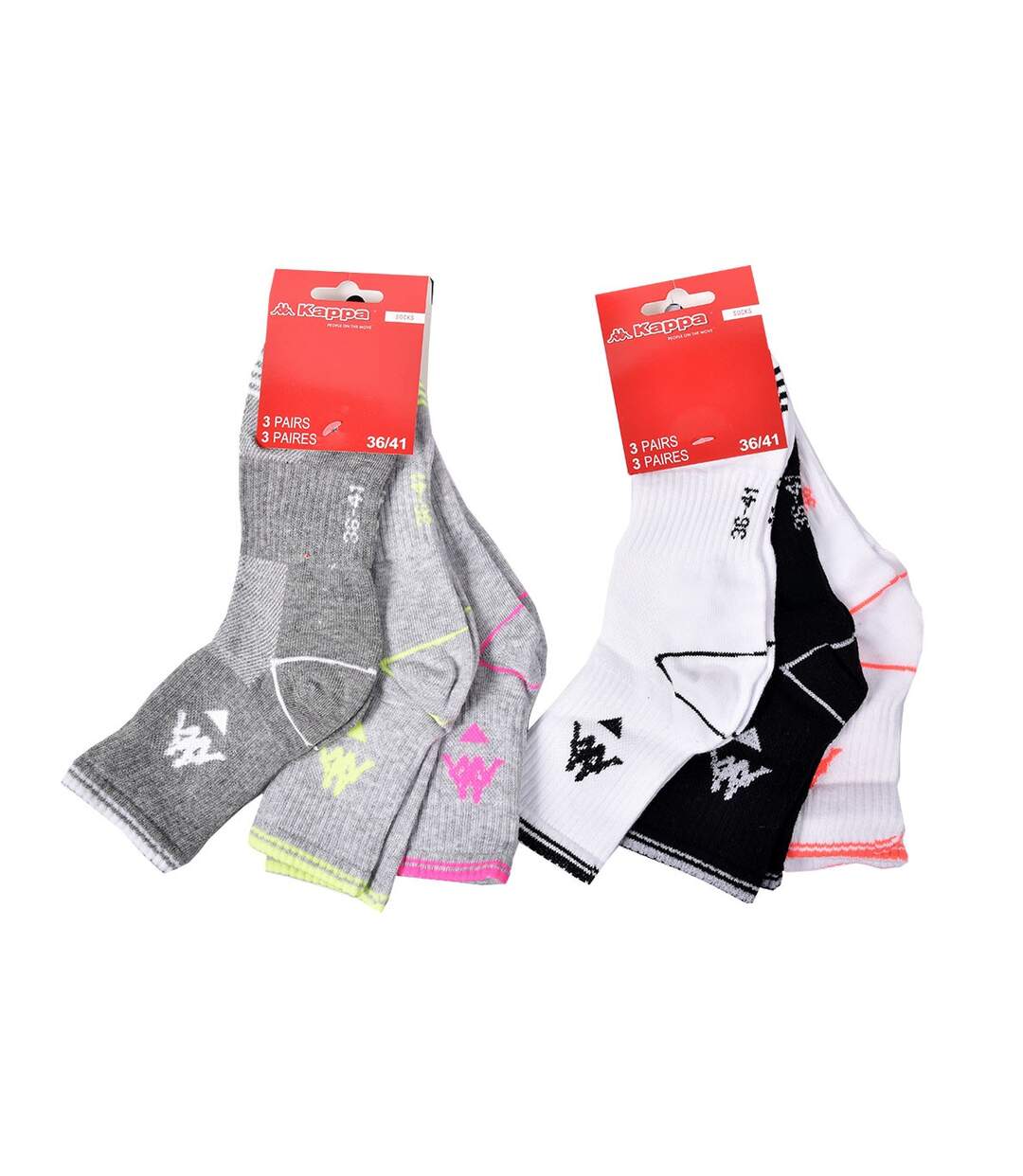 Chaussettes Femme KAPPA QUARTER Pack de 6 Paires WOMEN QUARTER 3259-2
