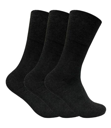 3 Pk Mens Non Elastic Thermal Diabetic Socks