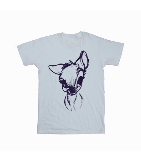 Disney T-shirt boyfriend en coton Motivation Bambi Femmes/Ladies (Blanc) - UTBI18217