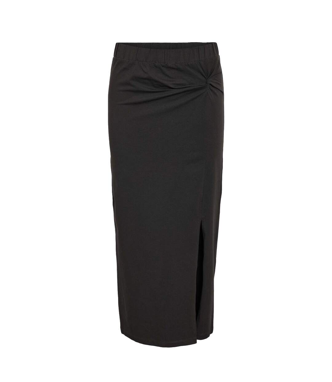 Womens/ladies Knotted Regular Maxi Skirt Obsidian Black Noisy May-2