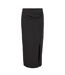 Womens/ladies Knotted Regular Maxi Skirt Obsidian Black Noisy May-2