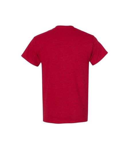 Mens Heavy Cotton T-shirt Antique Cherry Red Gildan