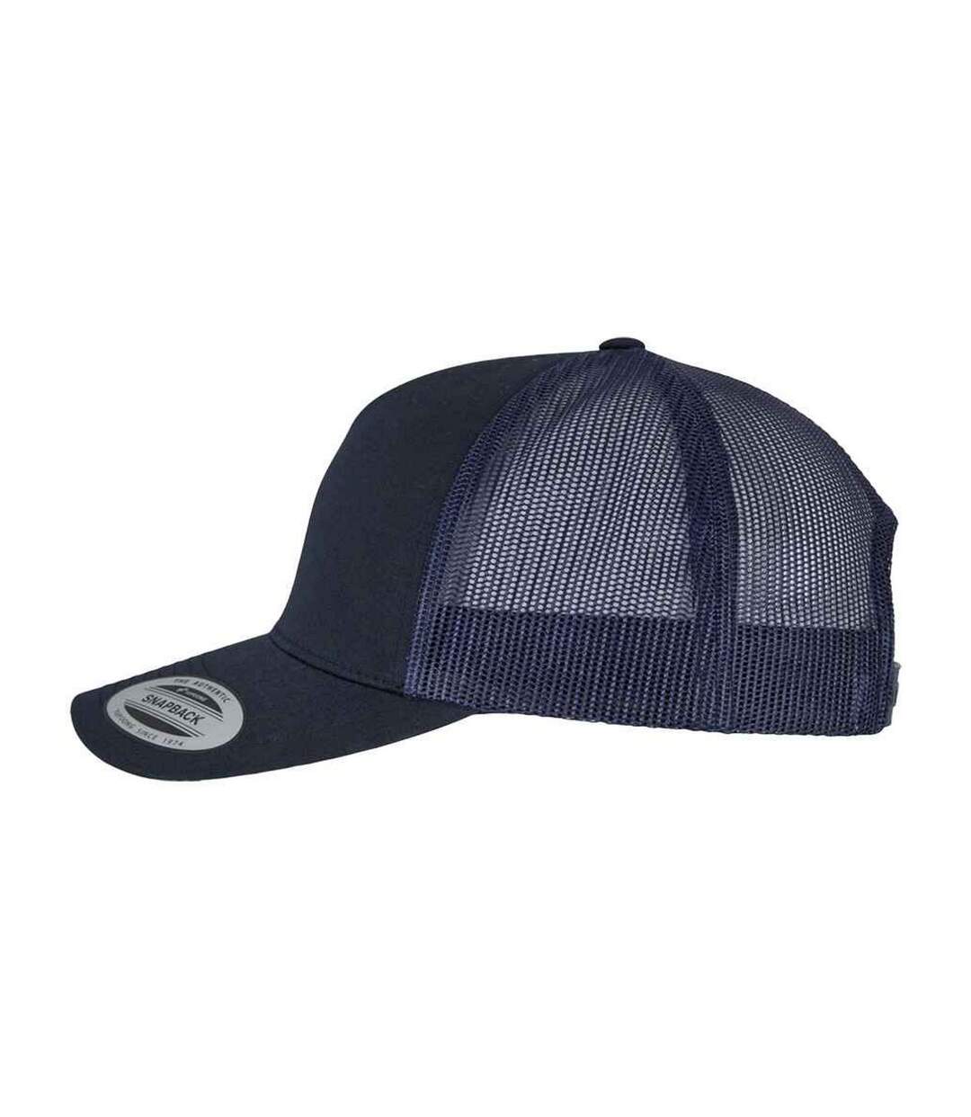 Casquette trucker bleu marine foncé / bleu marine Flexfit-3