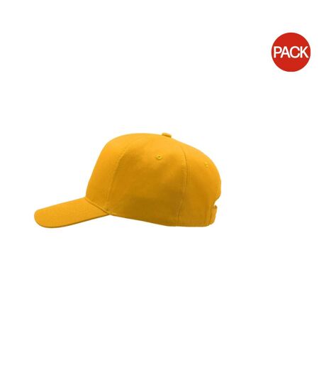 Lot de 2  casquettes start adulte jaune Atlantis