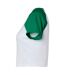 Haut court femme blanc / vert kelly Bella + Canvas