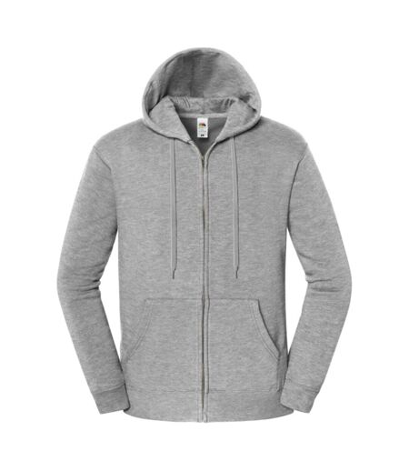 Veste De Survêtement Iconic Premium Homme Gris Clair Chiné Fruit Of The Loom