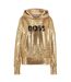 Sweat À Capuche Esoca Femme Jaune Or Boss-1